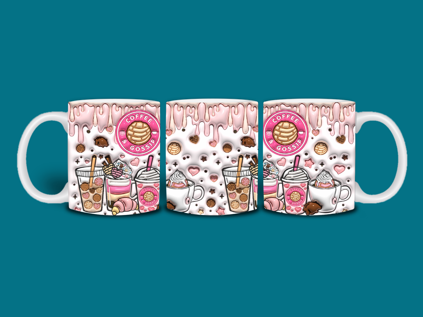 Coffee and Gossip 3D 11oz Mug