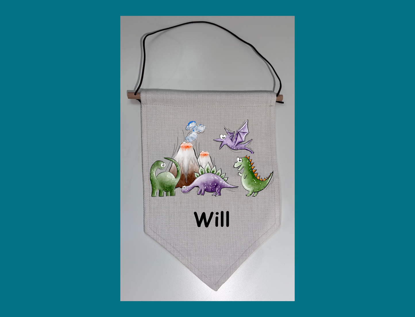 Dinosaur Personalised Pennant