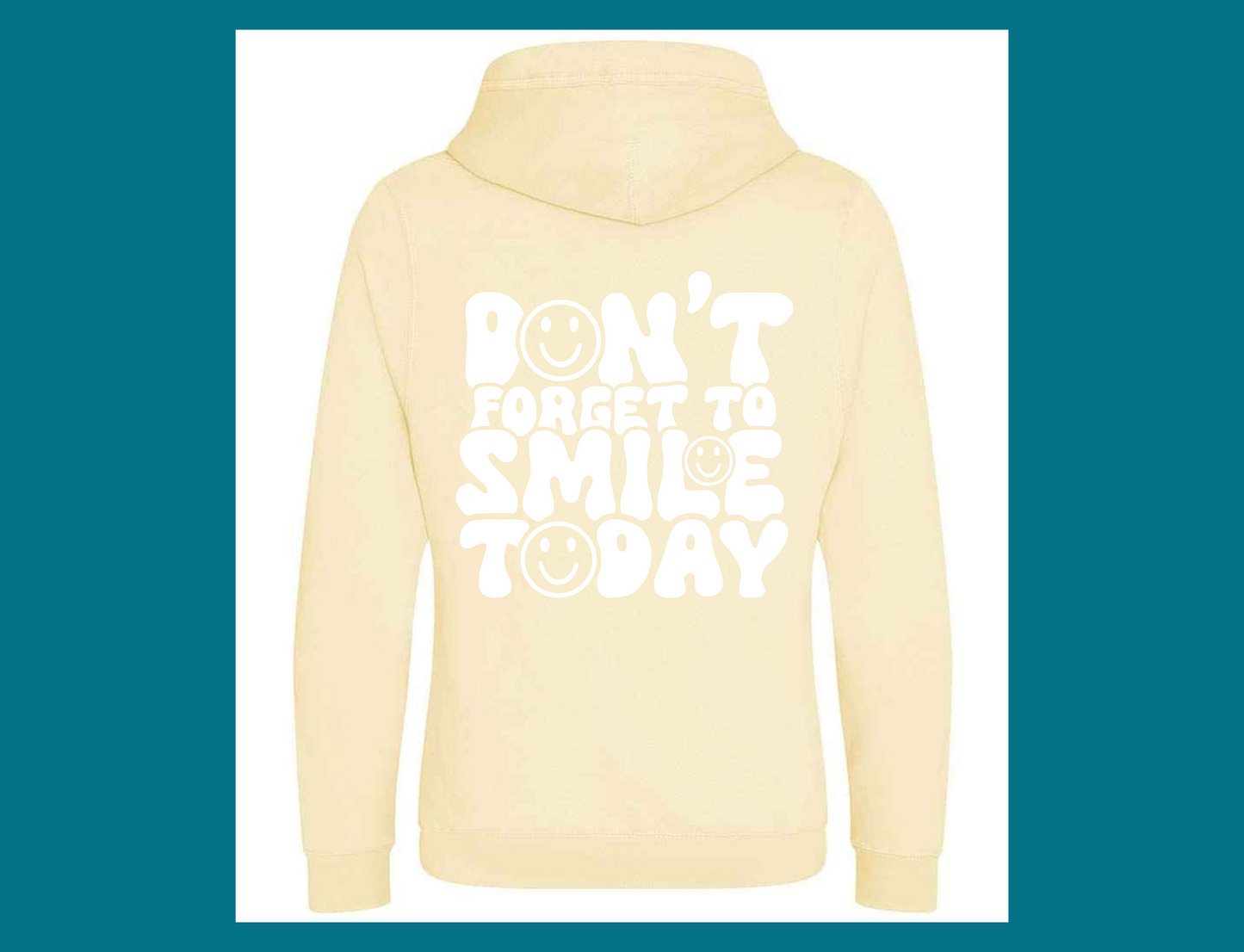 Don't Forget To Smile Today Cross Neck Hoodie