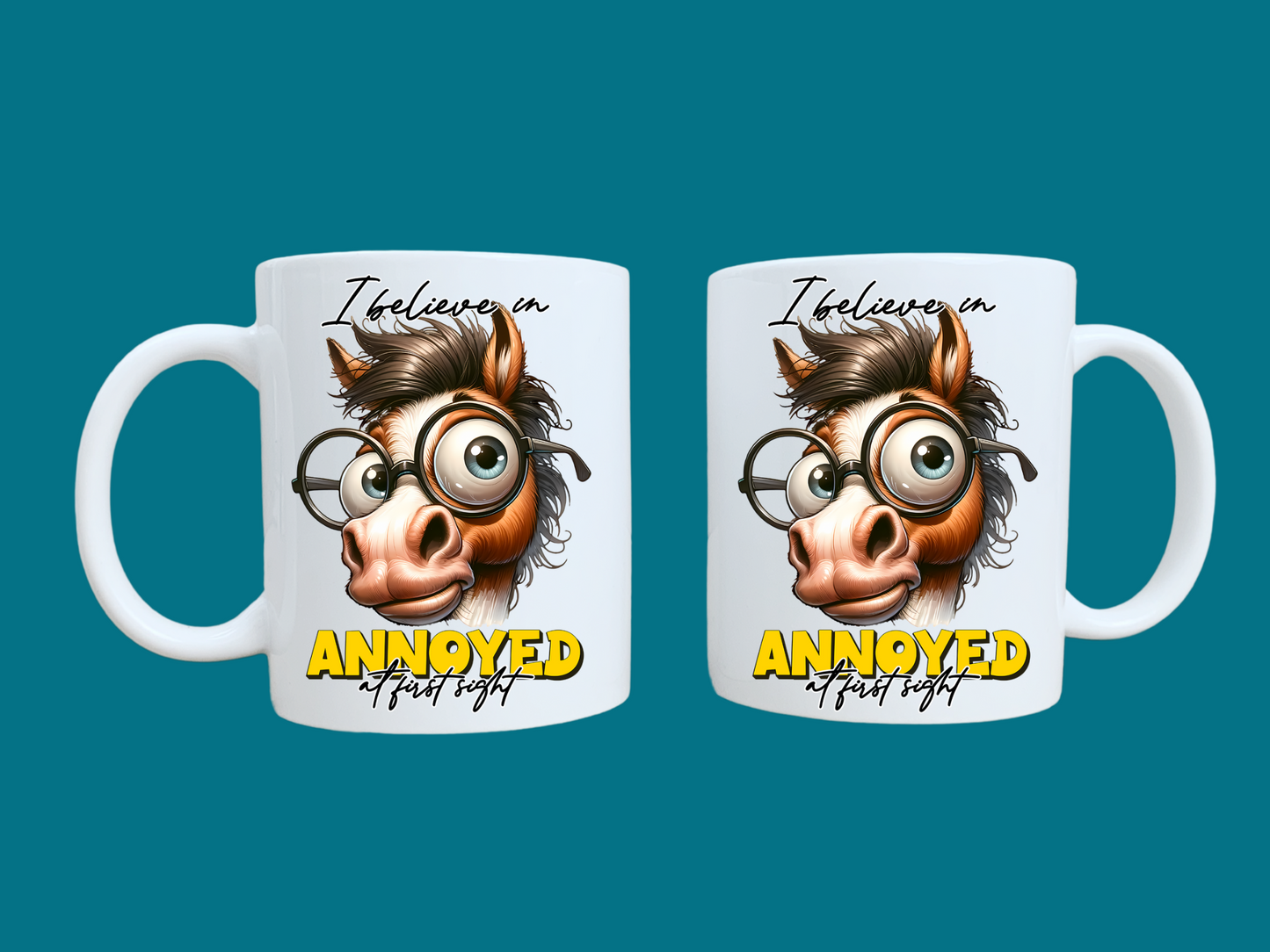 I Believe In Annoyed At First Sight (Donkey) 11oz Mug
