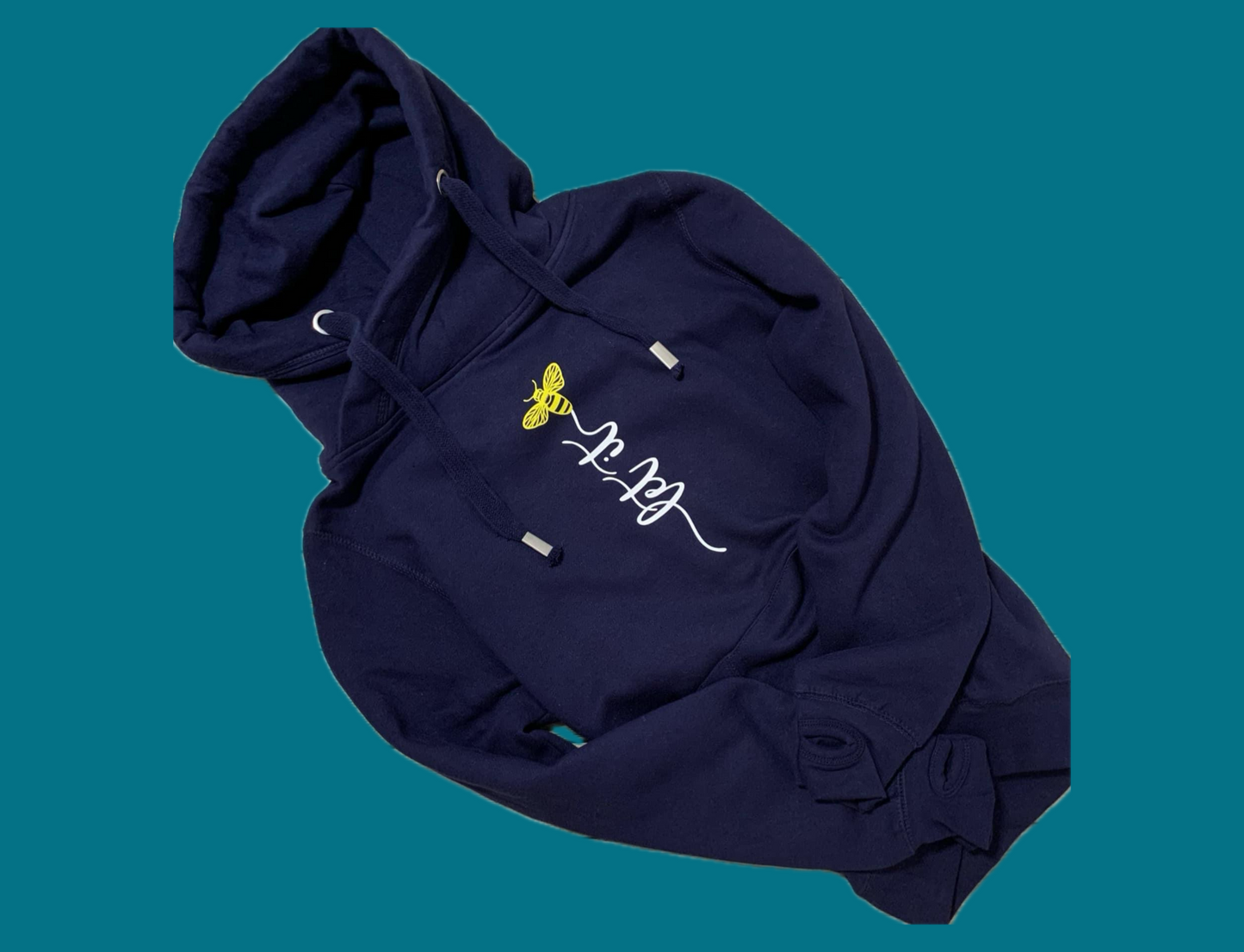 Let it Bee Cross Neck Hoodie
