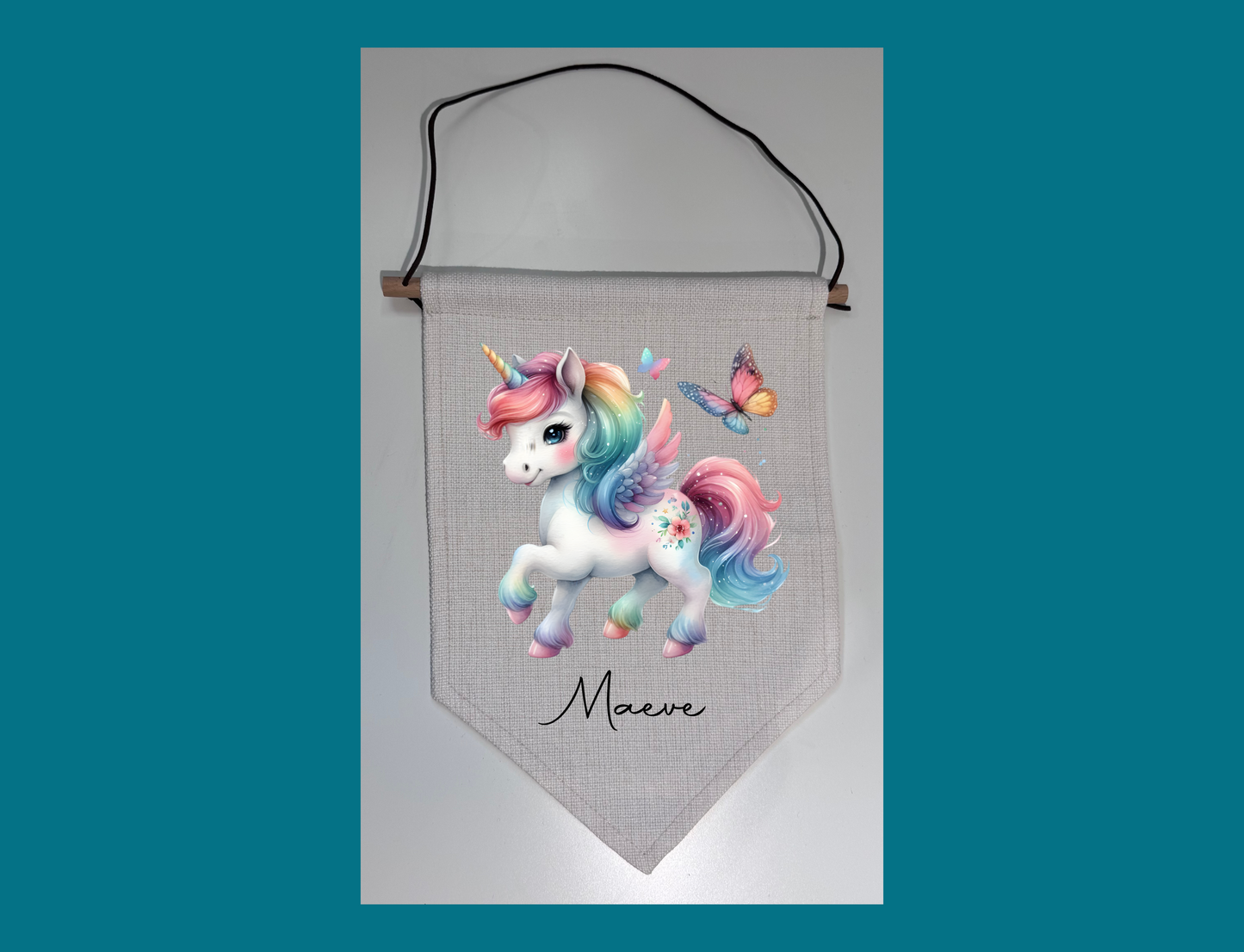 Unicorn Personalised Pennant