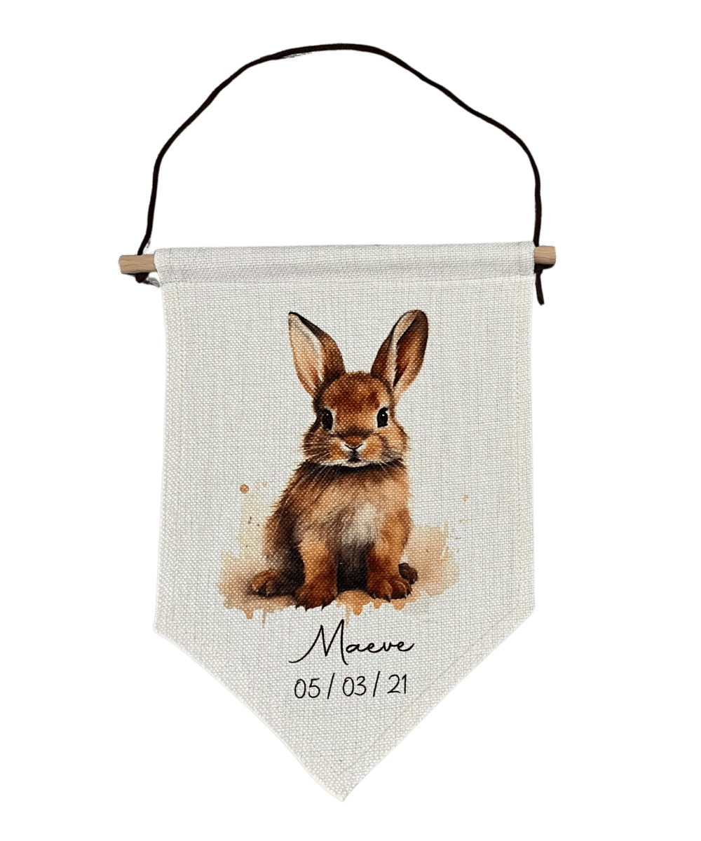 Rabbit Personalised Pennant