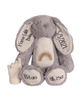 Personalised Printed New Baby Bunny Grey