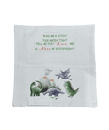 Dinosaur Printed Book Cushion Cover Personalised