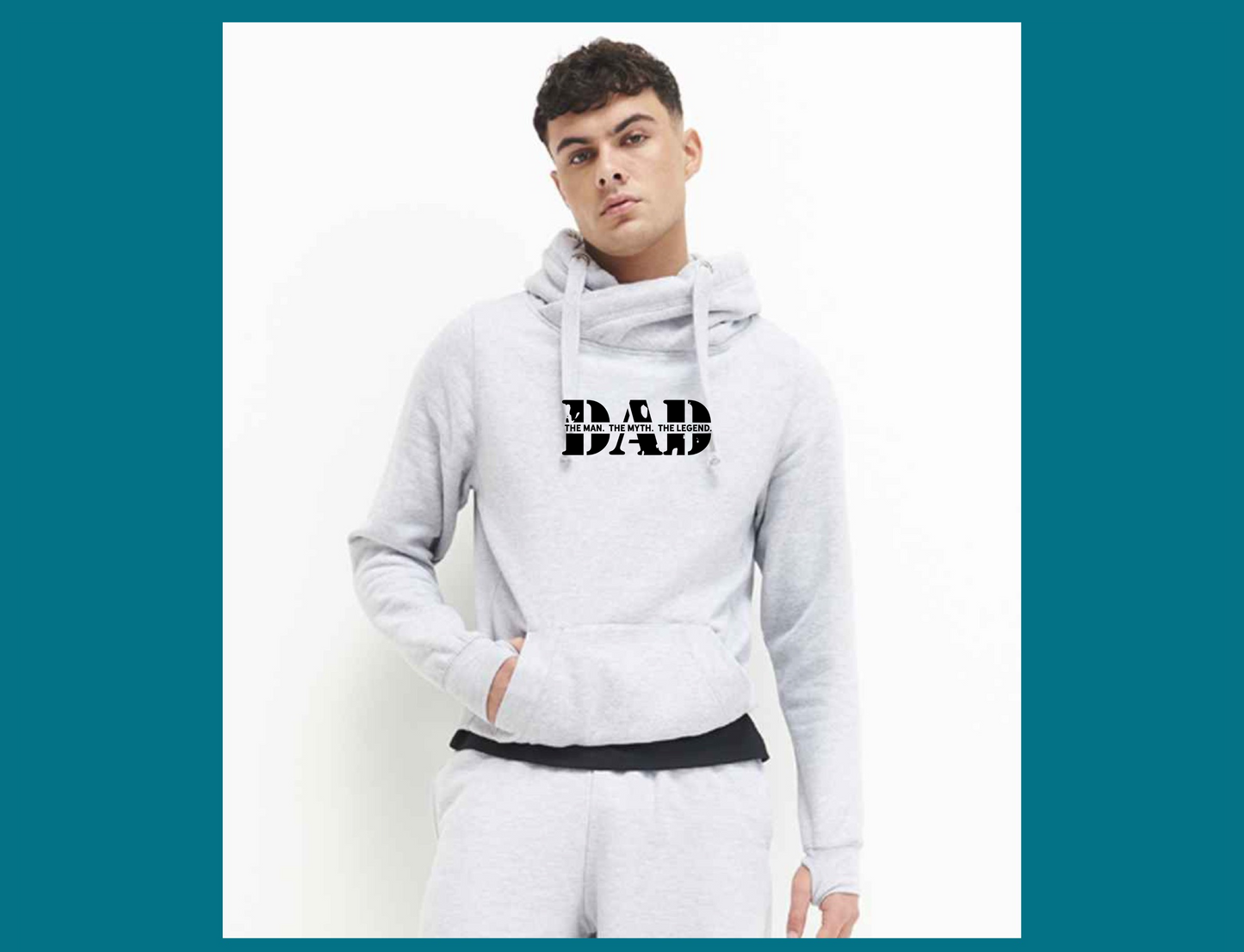 Dad, The Man, The Myth, The Legend Cross Neck Hoodie