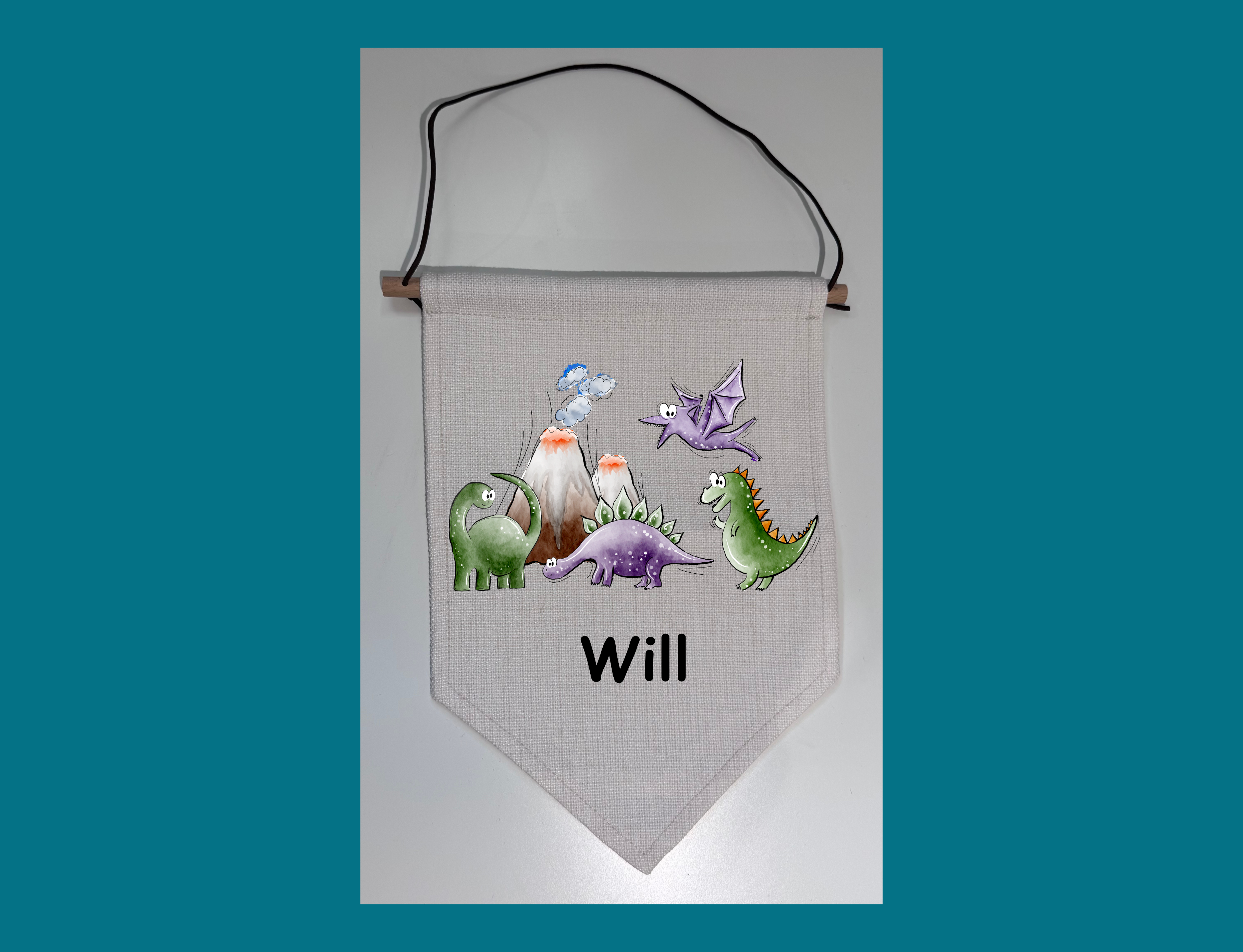 Dinosaur Personalised Pennant
