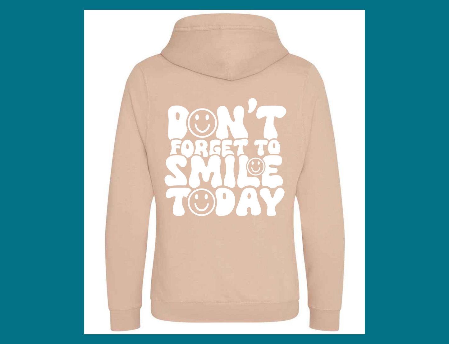 Don't Forget To Smile Today Cross Neck Hoodie