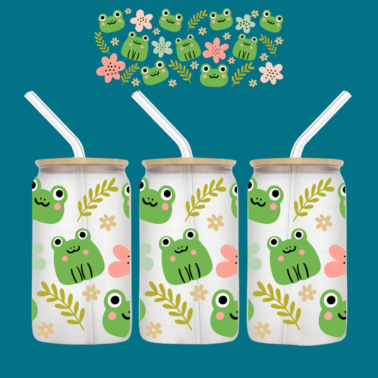 Frog And Flower Libbey Can 16oz