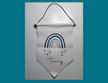 Blue Rainbow  Personalised Pennant