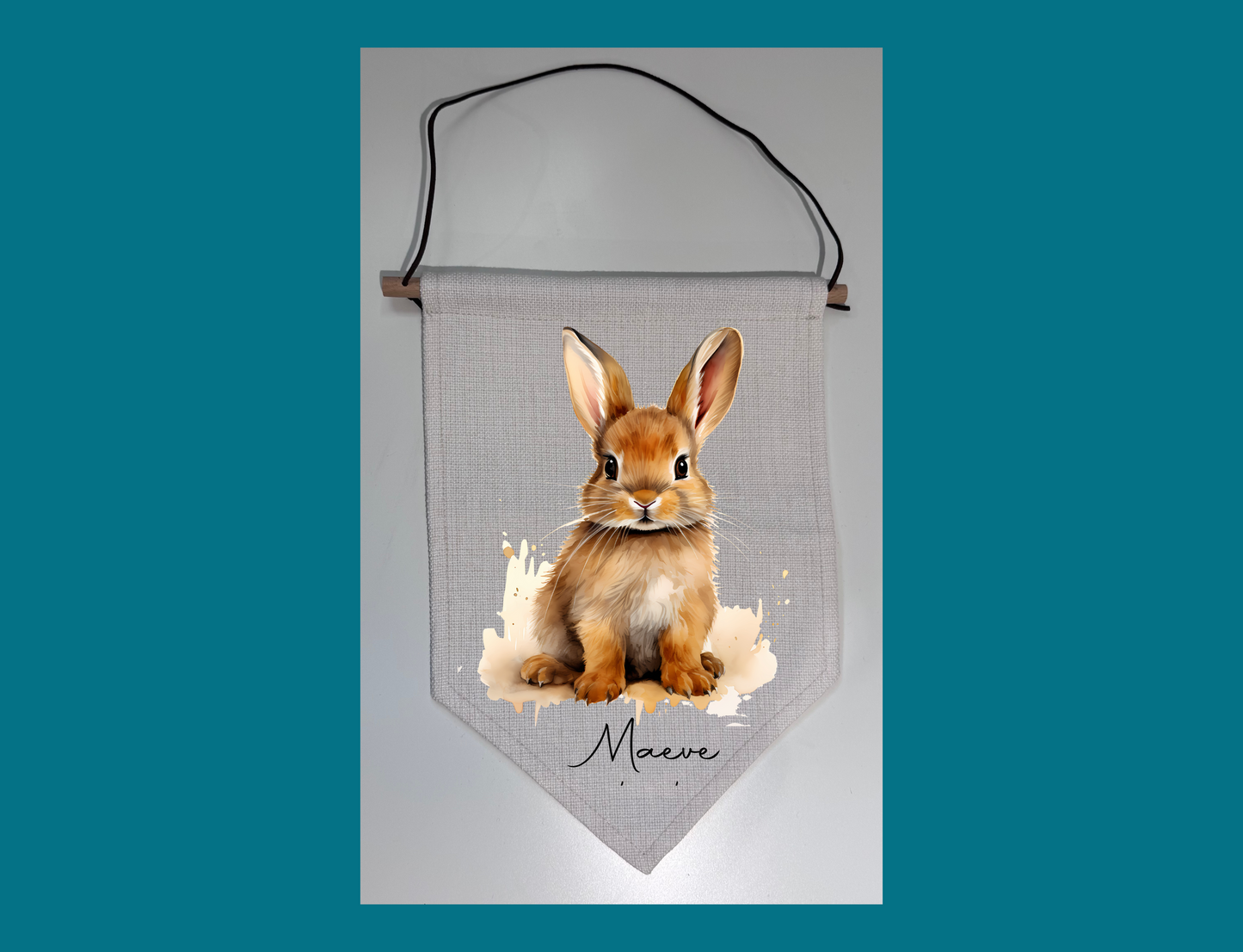 Rabbit Personalised Pennant