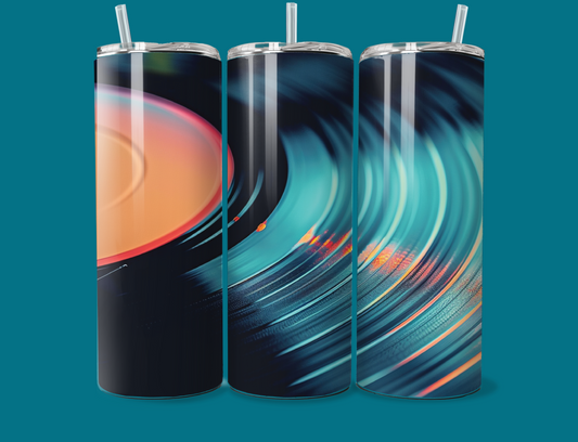 Vintage Record Tumbler 20oz (2)