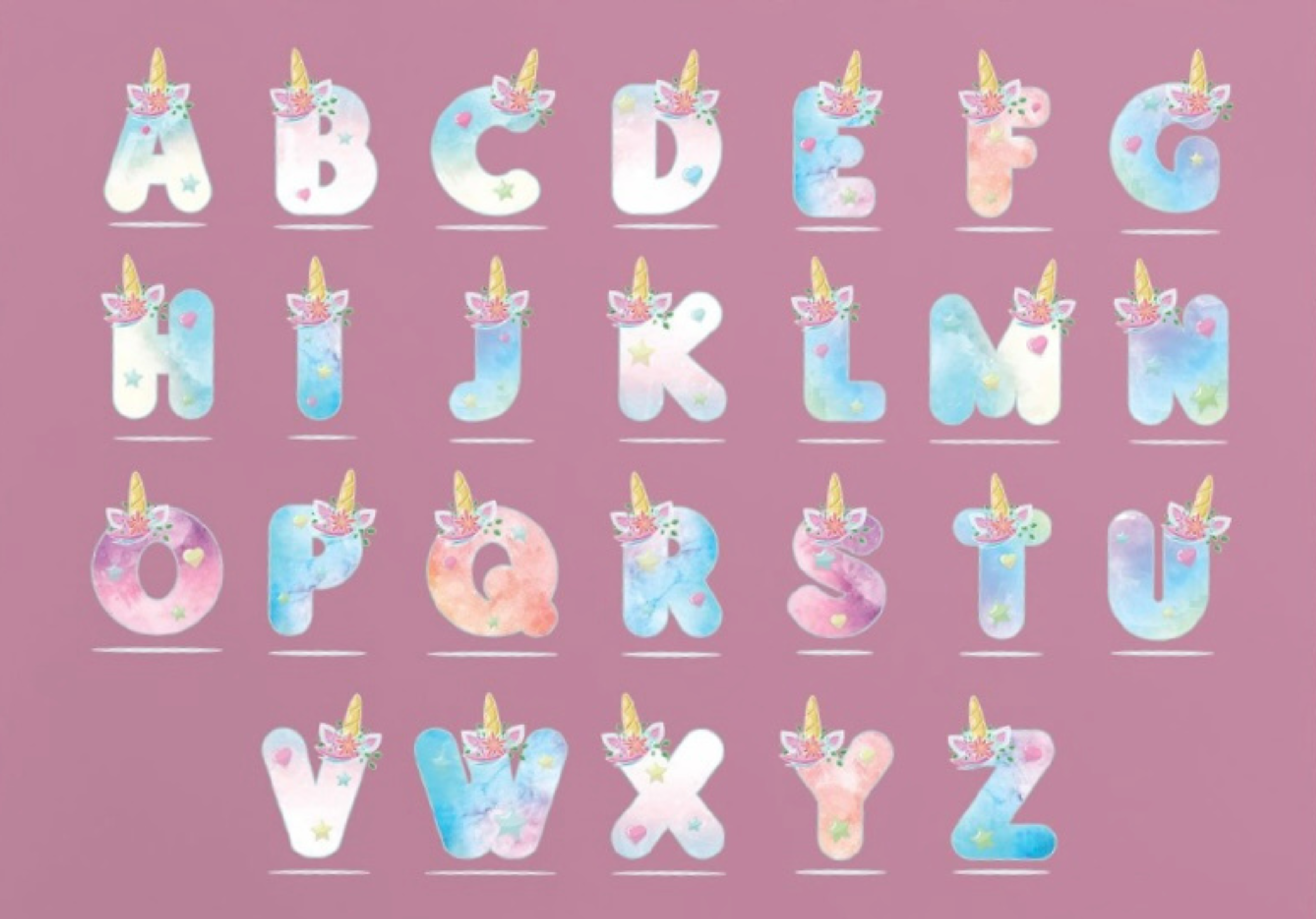 Unicorn Alphabet Personalised Money Box 11oz Ceramic